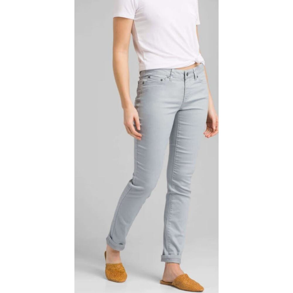 Prana Kayla Jeans Size 18 Gray Blue Agave Plus Size Stretch Denim 32 Inseam NWT